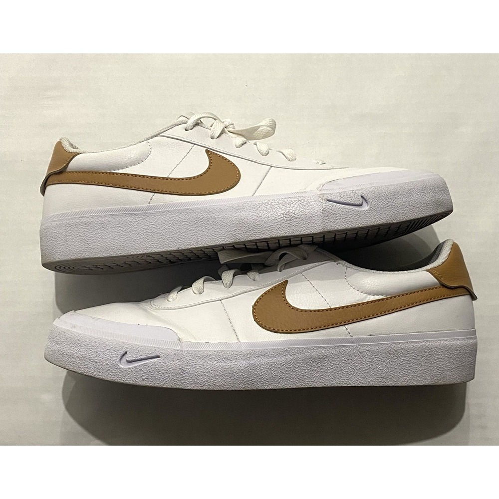 Nike Court Shot Sneakers LifeStyle Shoes White/Flax FQ8146-103 Mens Size 9.5